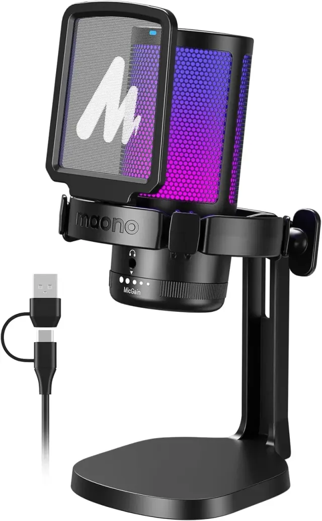 MAONO Gaming USB con Cancelacion de Ruido