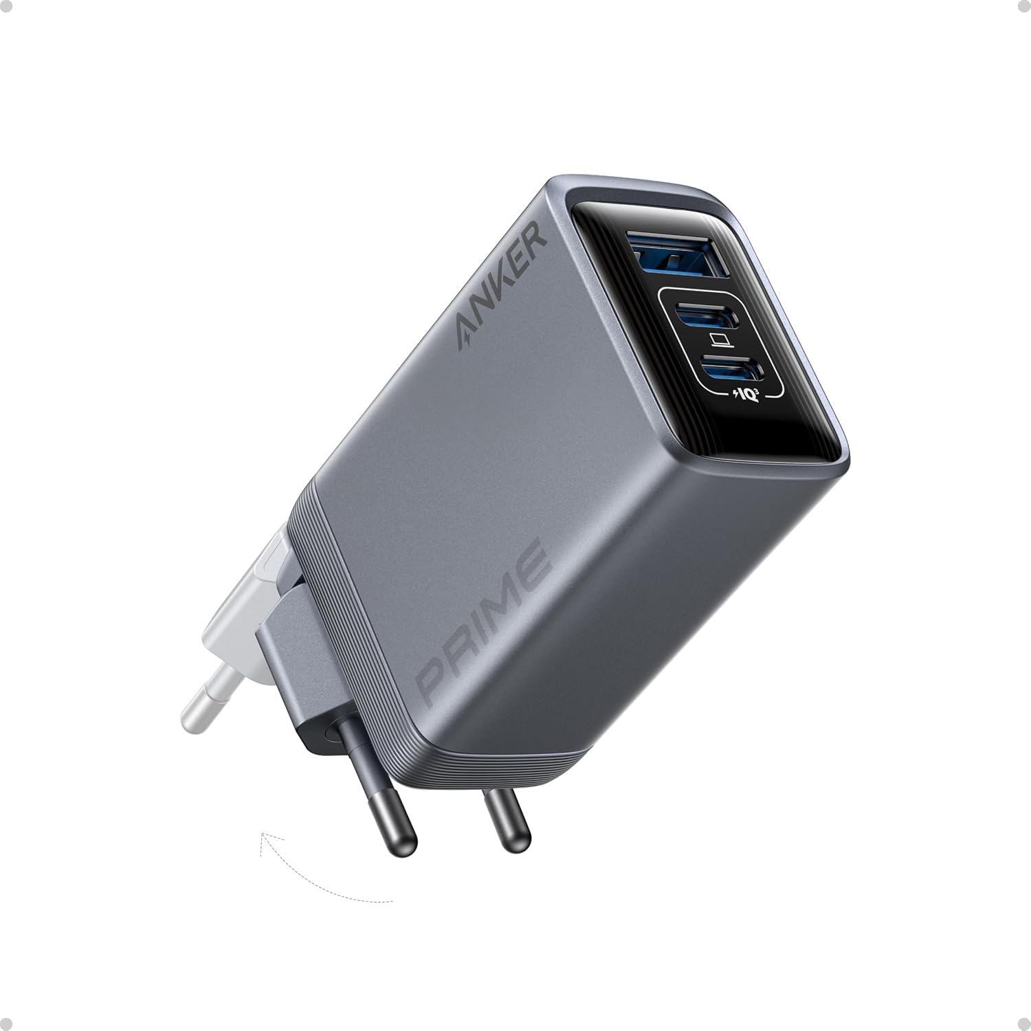 Anker Prime Cargador USB C 100W 3 Puertos GaN