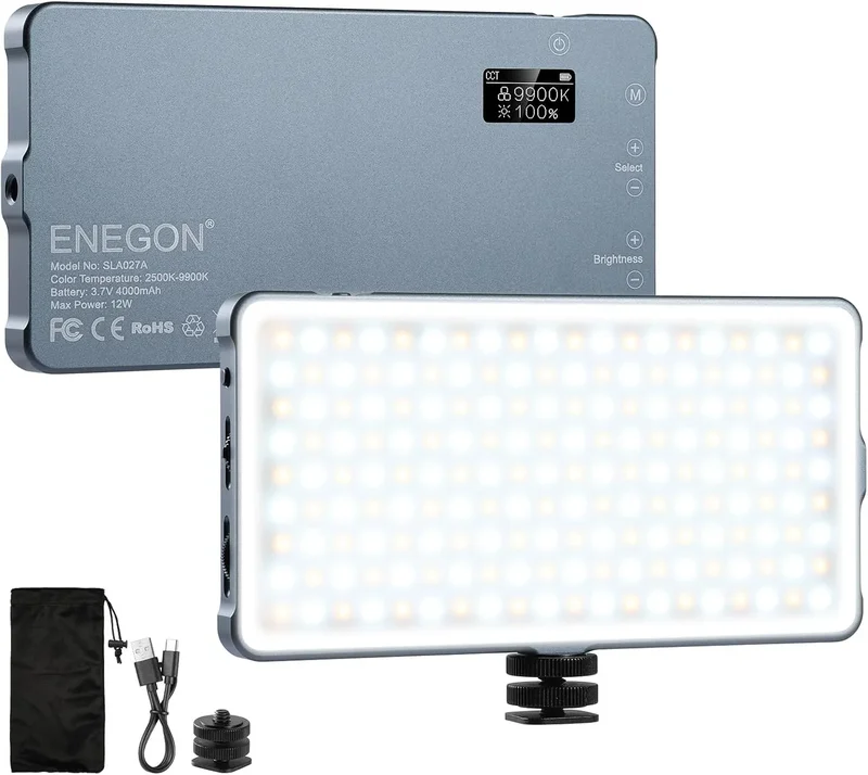 ENEGON 4000mAh Luz LED Bicolor Recargable