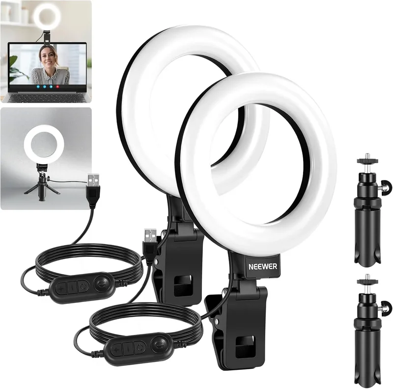 NEEWER BÁSICO BR60 Aro Luz Videoconferencia 2-Pack